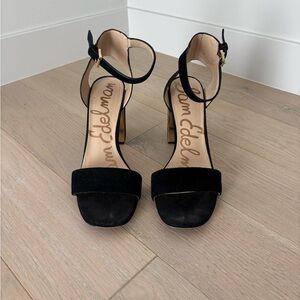 Sam Edelman Black Heeled Sandals size 11
